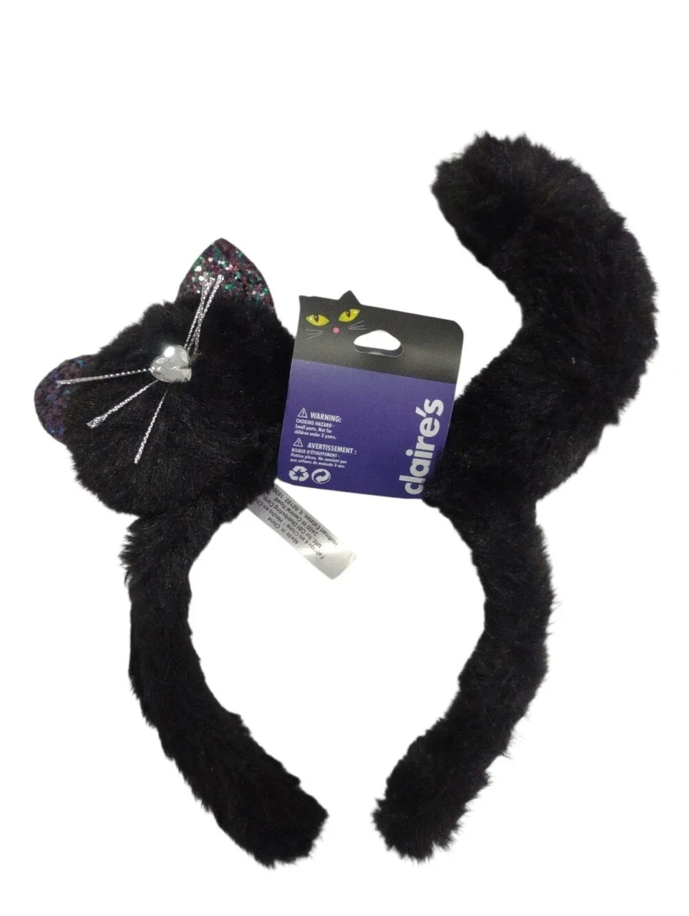 NEW Girls Black Halloween Cat headband